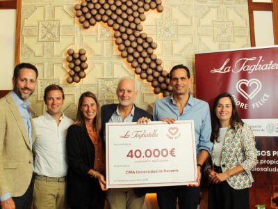 La Tagliatella celebra el primer aniversario de su iniciativa ‘Cuore Felice’ entregando la aportación de 40.000€ para investigación al Cima Universidad de Navarra