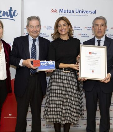 Mutua Universal recibe el sello Madrid Excelente por parte de la Comunidad de Madrid