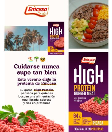 Emcesa cuenta con la gama High Protein para conseguir una alimentación equilibrada, sabrosa y rica en proteínas