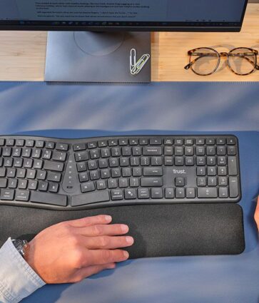 Trust presenta el nuevo teclado ergonómico multidispositivo Keyra