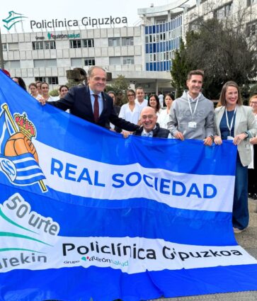 La Real Sociedad homenajeará a Policlínica Gipuzkoa este domingo en el Estadio de Anoeta con motivo de su 50 aniversario
