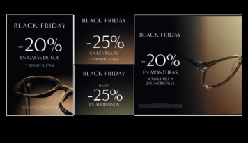 OPTICA2OOO celebra el Black Friday con descuentos de hasta el 25% en gafas, lentillas y audífonos
