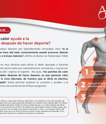 La aplicación de calor mejora la recuperación después de realizar deporte, según Pablo de la Serna