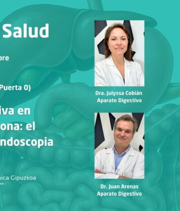 Aula de Salud de Policlínica Gipuzkoa: ‘Salud digestiva en primera persona: el papel de la endoscopia’